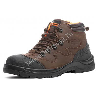 CAT Workwear Pelton P720781 Chaussures De Sécurité S1P Taille 46 Marron - Bottes Cheville Hautes